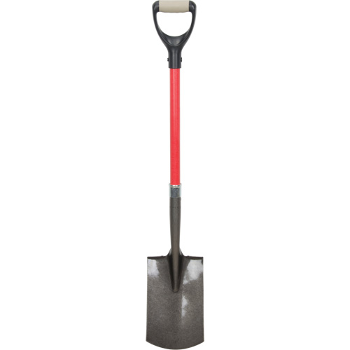 Heavy-Duty Shovels, Fibreglass, Carbon Steel Blade, D-Grip Handle, 30-1/2" Long Planification Entrepots Molloy