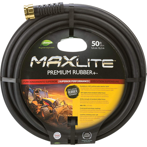 Boyaux pour usage commercial, Caoutchouc, 5/8" dia x 50' Planification Entrepots Molloy