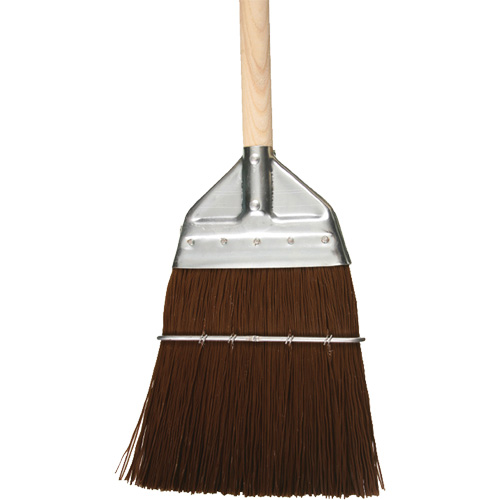 Railway & Track Broom, Wood Handle, Polypropylene Bristles, 56" L Planification Entrepots Molloy