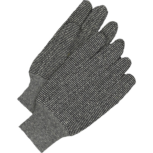 Gants en jersey classiques, Taille unique, Poivre et sel, Non doubl&eacute;, Poignet en tricot Planification Entrepots Molloy