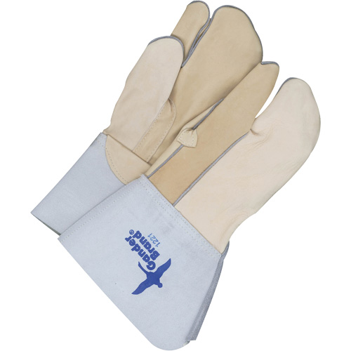 One-Finger Leather Mitts, Grain Cowhide, Size 11 Planification Entrepots Molloy