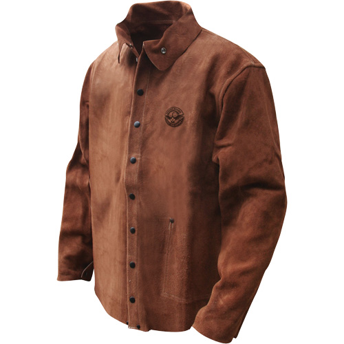 Gander Brand Split Cowhide Welding Jacket, Leather, Medium, Brown Planification Entrepots Molloy
