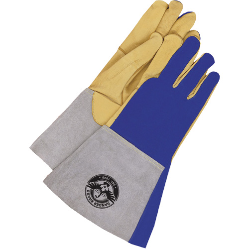 Gants de soudage &agrave; l'arc TIG et MIG, Cuir fleur de daim, Taille Grand Planification Entrepots Molloy