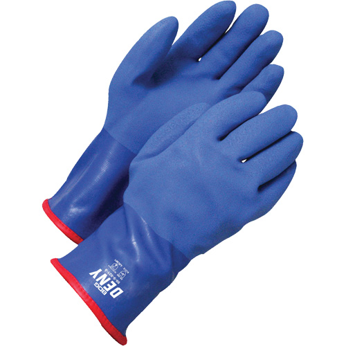 Deny Coated Gloves, Size 10, 12" L, PVC, Acrylic Inner Lining Planification Entrepots Molloy