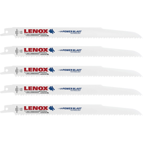 Wood Cutting Reciprocating Saw Blades, Bi-Metal, 6 TPI, 9" L x 3/4" W Planification Entrepots Molloy