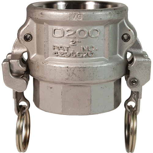 EZ Boss-Lock Cam & Groove Coupler, Stainless Steel, Type D, 1", Female NPT, 250 PSI Planification Entrepots Molloy
