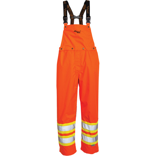 Salopette 300 deniers Journeyman, Polyester, Grand, Orange haute visibilit&eacute; Planification Entrepots Molloy