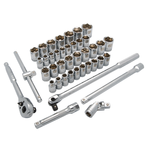 Jeu de douilles SAE/m&eacute;triques, 41 Mcx, Prise de 1/2" Planification Entrepots Molloy
