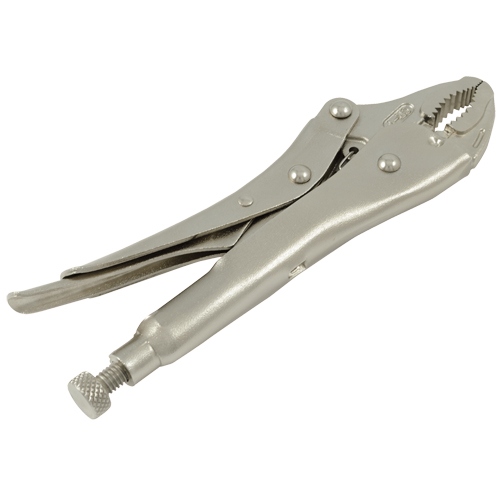 Locking Pliers, 7" Length, Curved Jaw Planification Entrepots Molloy