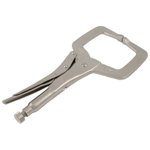 Locking Clamp Pliers with Swivel Pads, 11" Length, C-Clamp Planification Entrepots Molloy