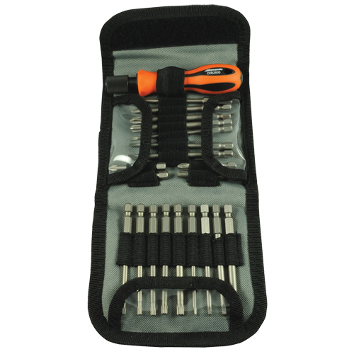 Tournevis multi embouts, 6-1/2" lo, Prise Coussin&eacute;e Planification Entrepots Molloy