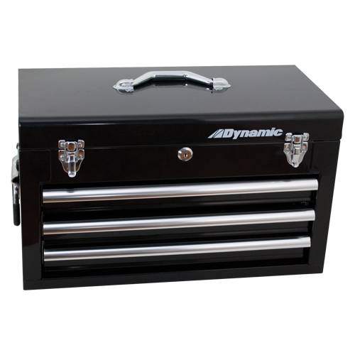 Coffre avec tiroirs pour outils manuels, 10" P x 20" la x 12" h, Noir Planification Entrepots Molloy