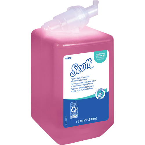 Nettoyant pour la peau avec agents hydratants Scott Pro, Mousse, 1 L, Parfum&eacute; Planification Entrepots Molloy