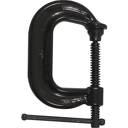 Serre-joint en C &agrave; gorge profonde pour service normal, Capacit&eacute; de 2" (51 mm), Profondeur de gorge de 2-1/8" (54 mm) Planification Entrepots Molloy