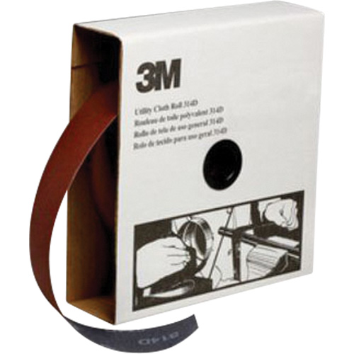 Utility Sanding Roll, Aluminum Oxide, 2" W x 150' L, P400 Grit Planification Entrepots Molloy
