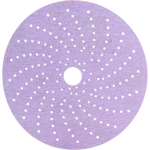 Hookit Purple Clean Sanding Disc, 6" Dia., 320+ Grit, Aluminum Oxide Planification Entrepots Molloy