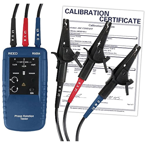 Testeur de phases de rotation du moteur avec certificat ISO Planification Entrepots Molloy