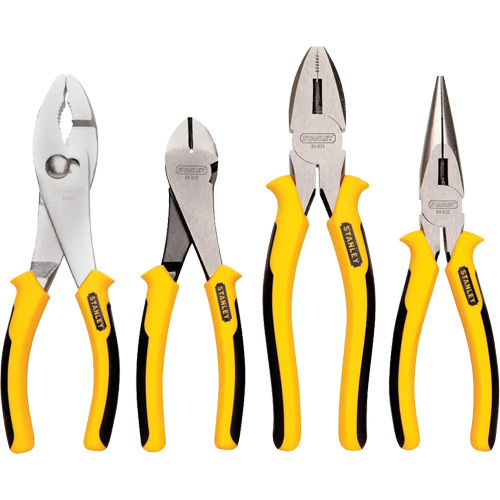 Bi-Material Pliers Set, 4 Pieces Planification Entrepots Molloy
