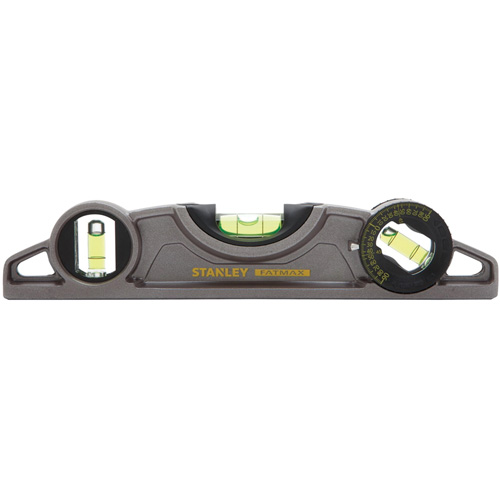 Fatmax&reg; Cast Torpedo Level, 9" L, Aluminum, 3 Vials, Magnetic Planification Entrepots Molloy