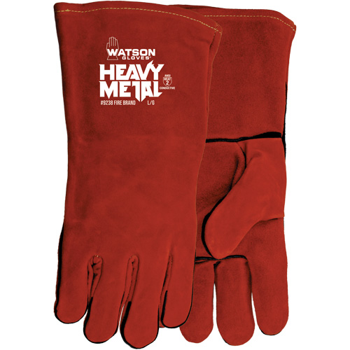 Gants de soudage Fire Brand, Cuir de vache refendu, Taille Taille unique Planification Entrepots Molloy