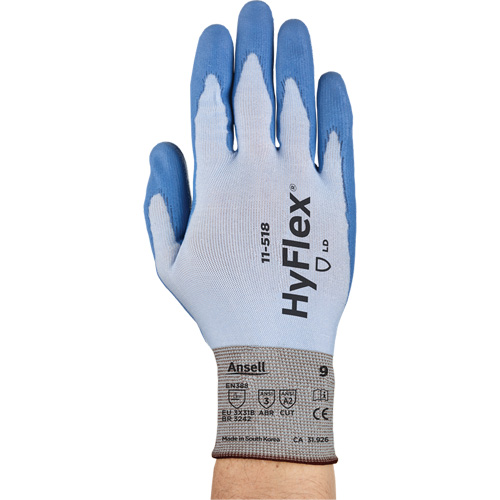 Gants Hy-Flex 11-518, Taille Petit/7, Calibre 18, Rev&ecirc;tement Polyur&eacute;thane, Enveloppe en Dyneema, ASTM ANSI niveau A2/EN 388 niveau B Planification Entrepots Molloy