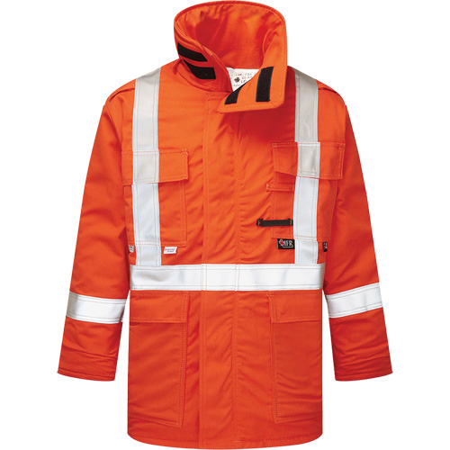 Parka isol&eacute; haute visibilit&eacute; 9 oz UltraSoft, Orange, T-Grand Planification Entrepots Molloy