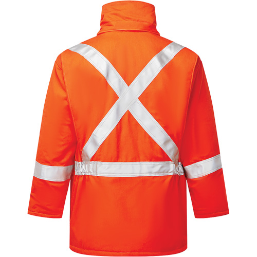 Parka isol&eacute; haute visibilit&eacute; 9 oz UltraSoft, Orange, T-Grand Planification Entrepots Molloy
