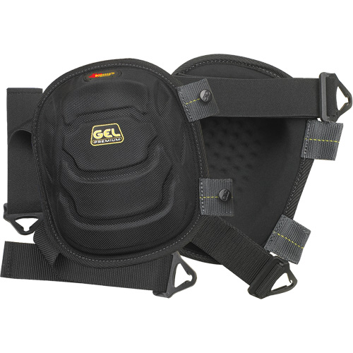 Gel-Tek Flooring Knee Pad, Buckle Style, Plastic Caps, Gel Pads Planification Entrepots Molloy
