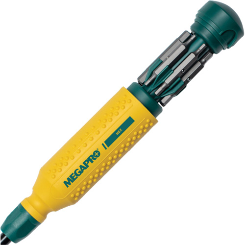 Tournevis multi embouts Original Hex 15-en-1, 8-37/50" lo, Prise Textur&eacute; Planification Entrepots Molloy