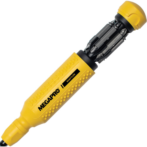 Original SHAFTLOK 15-in-1 Multi-Bit Screwdriver, 8-37/50" L, Textured Handle Planification Entrepots Molloy