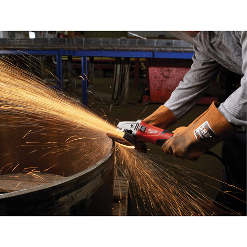 Petite meuleuse d'angle verrouillable avec collecteur coulissant, 5", 12 A Planification Entrepots Molloy