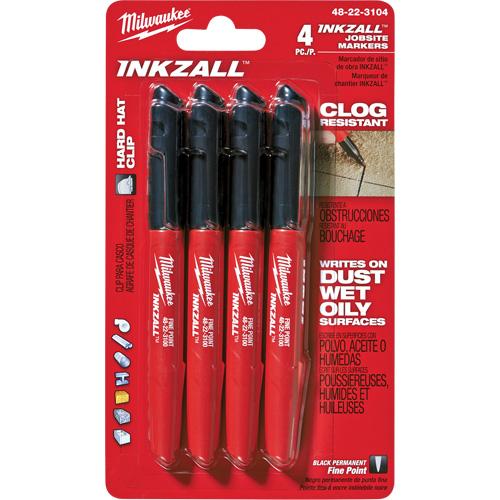 Marqueur Inkzall, Fin, Noir Planification Entrepots Molloy