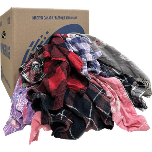 Chiffons d'essuyage, Flanelle, 10 lb Planification Entrepots Molloy
