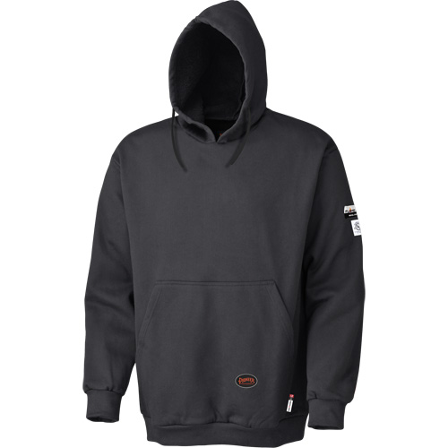 335 Flame-Resistant Pullover Hoodie, Men's, Large, Black, 22 cal/cm² Planification Entrepots Molloy