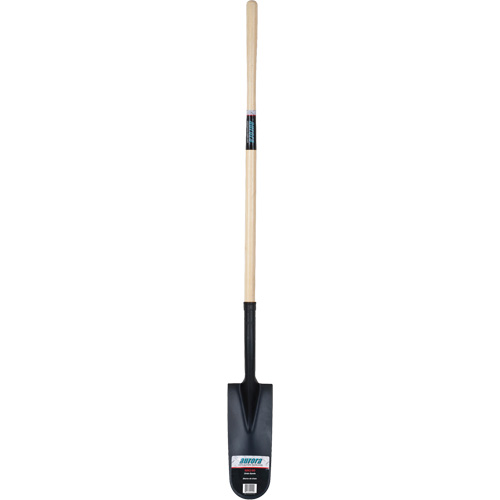 Pelle &agrave; drain robuste, Acier au carbone, Lame 16" x 6", 45" lo, Manche Droit Planification Entrepots Molloy