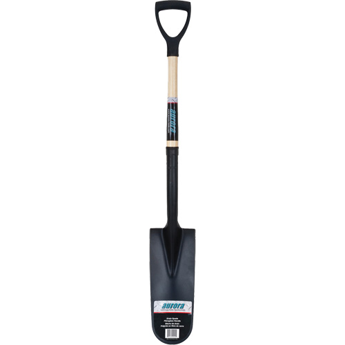 Drain Spade Shovel, Tempered Steel, 14" x 6" Blade, 30" L, D-Grip Handle Planification Entrepots Molloy