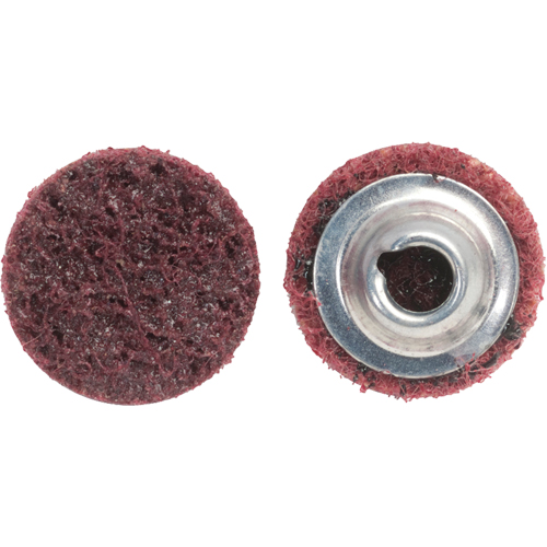 Disque de pr&eacute;paration de surface non tiss&eacute; &agrave; rechange rapide Bear-Tex, 2" dia., Grain Moyen, Oxyde d'aluminium Planification Entrepots Molloy