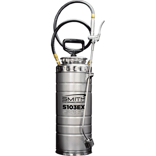 Vaporisateur de b&eacute;ton &agrave; compression s&eacute;rie industriel & entrepreneur, 3,5 gal. (16 L), Acier inoxydable, Lance de 24" Planification Entrepots Molloy