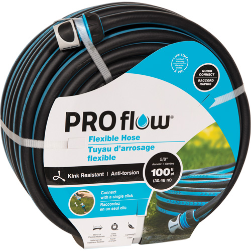 Boyau flexible, Plastique, 5/8" dia x 50' Planification Entrepots Molloy