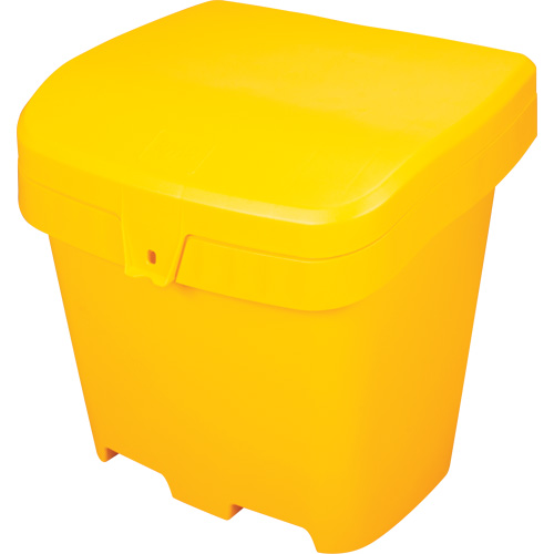 Salt & Sand Storage Bins, With Hasp, 21" x 27" x 26", 4.24 cu. ft., Yellow Planification Entrepots Molloy