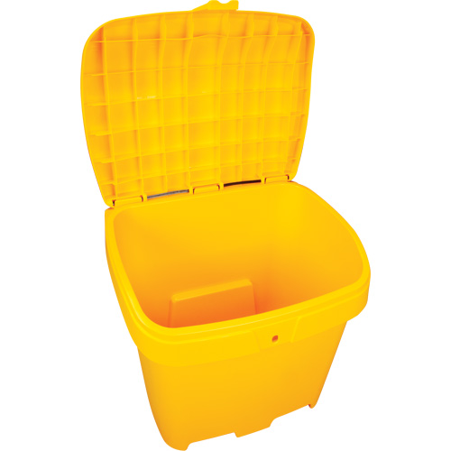 Salt & Sand Storage Bins, With Hasp, 21" x 27" x 26", 4.24 cu. ft., Yellow Planification Entrepots Molloy