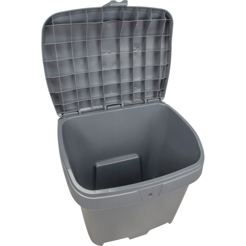 Salt & Sand Storage Bins, With Hasp, 21" x 27" x 26", 4.24 cu. ft., Grey Planification Entrepots Molloy