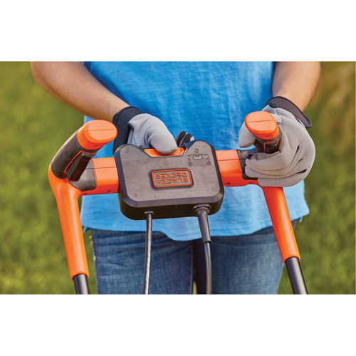 Lawn Mower with Comfort Grip Handle, Push Walk-Behind, Electric, 17" Cutting Width Planification Entrepots Molloy