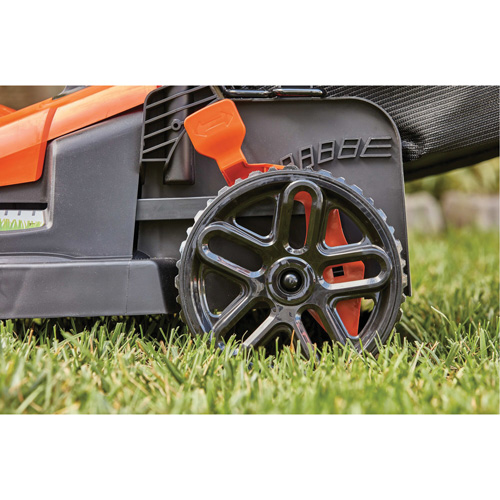 Lawn Mower with Comfort Grip Handle, Push Walk-Behind, Electric, 17" Cutting Width Planification Entrepots Molloy