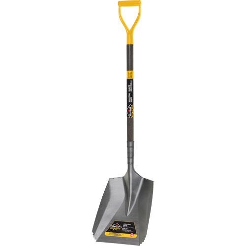 Serrated Snow Shovel, Tempered Steel Blade, 11-7/10" Wide, D-Grip Handle Planification Entrepots Molloy