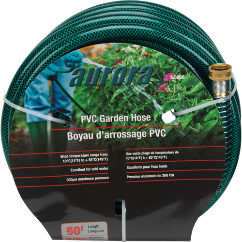 Tuyau de jardin, PVC, 5/8" dia x 50' Planification Entrepots Molloy