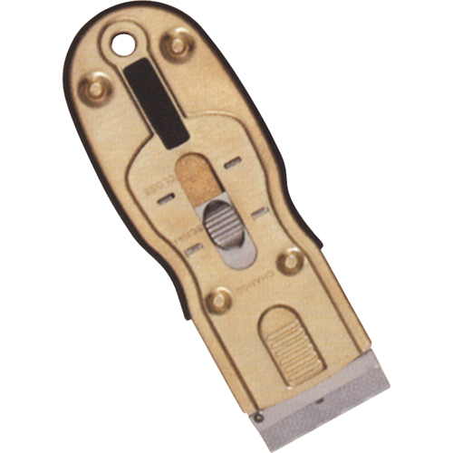 Grattoirs &agrave; lame de rasoir ergonomique, Lame Acier au carbone, Largeur 1-1/2", Manche Caoutchouc Planification Entrepots Molloy