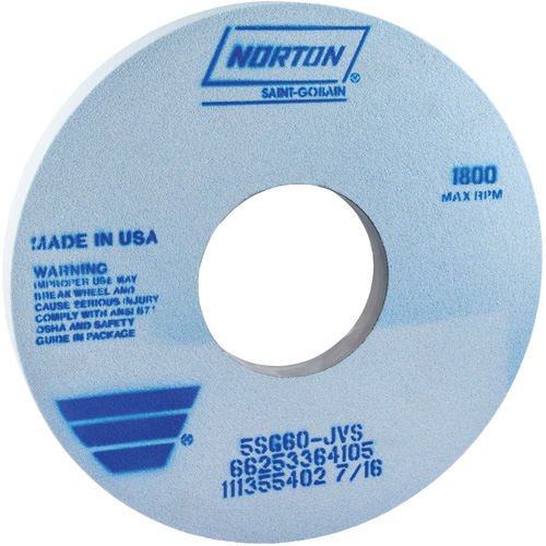 Tool Room Wheel, Type 05, Ceramic Alumina, 14" x 1-1/2" Planification Entrepots Molloy