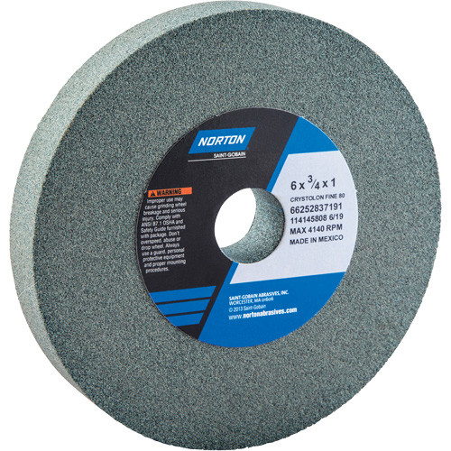 Meules pour rectifieuses d'&eacute;tabli - Meules Gemini, 6" x 3/4", Arbre de 1" Planification Entrepots Molloy