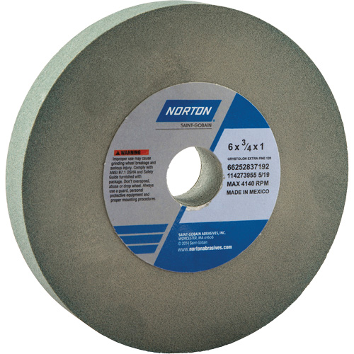 Meules pour rectifieuses d'&eacute;tabli - Meules Gemini, 6" x 3/4", Arbre de 1" Planification Entrepots Molloy